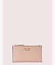 Kate Spade,spencer small slim bifold wallet,Rosy Cheeks