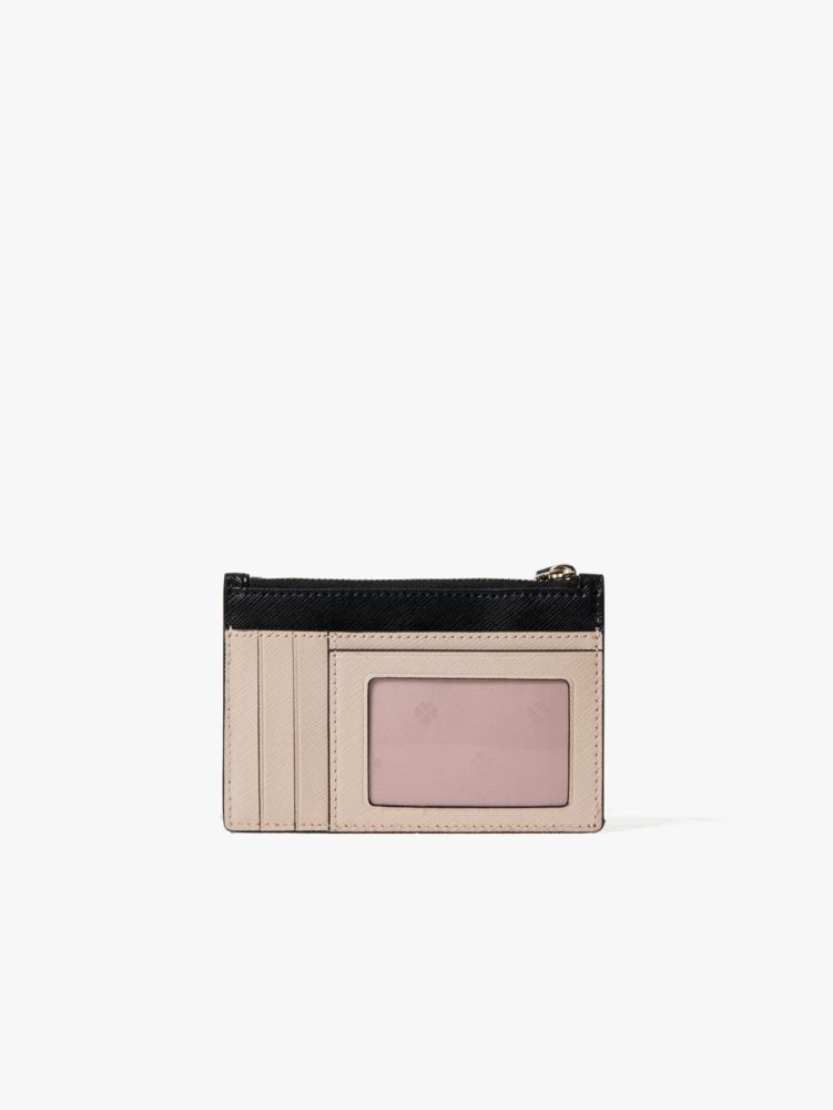 Kate Spade,スペンサー カード ケース リスレット,ウォームベージュ/ブラック
