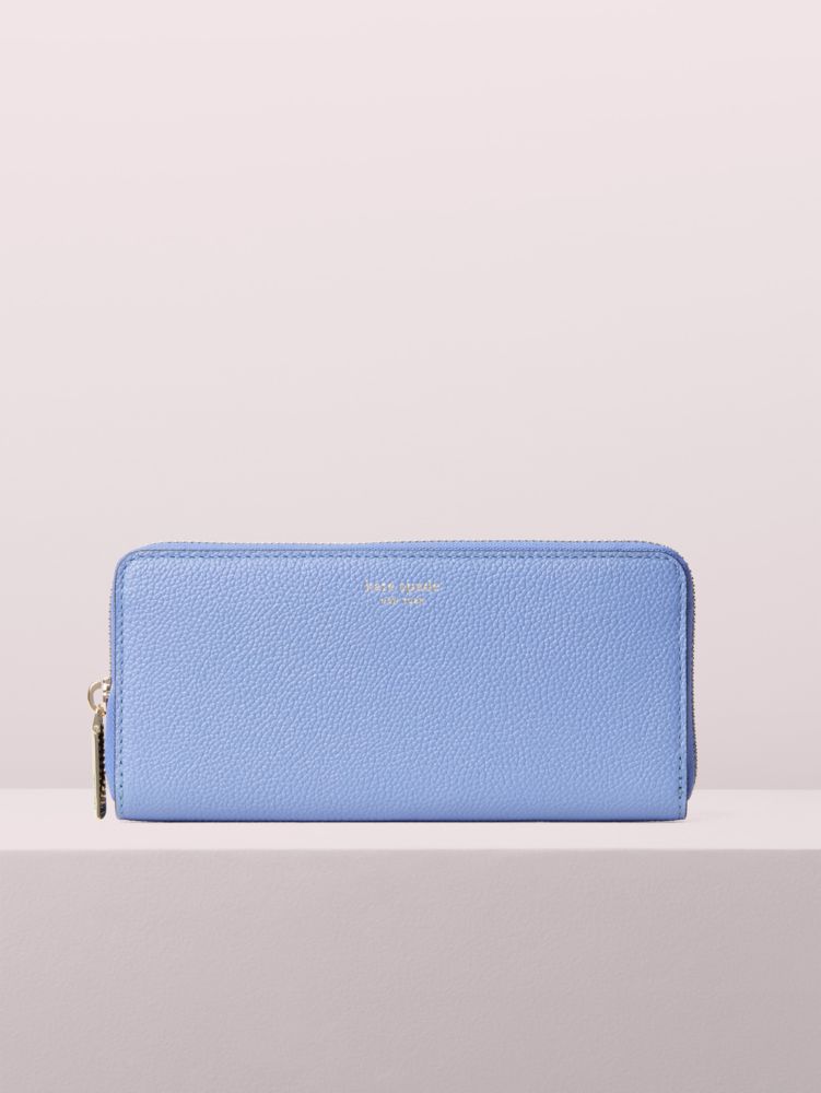 Kate Spade,margaux slim continental wallet,Forget-Me-Not