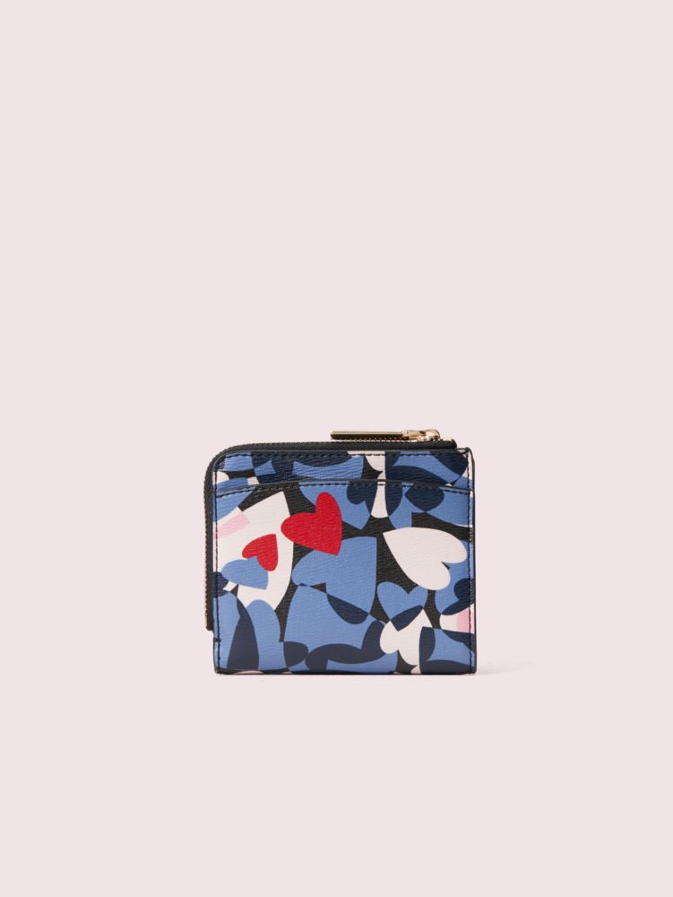 Kate Spade,Spencer Heart Party Small Bifold Wallet,