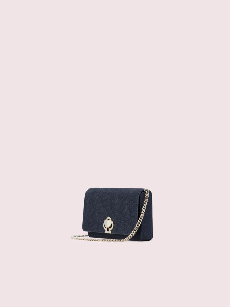 Kate Spade nicola shimmer twistlock chain wallet (Gold), Women's