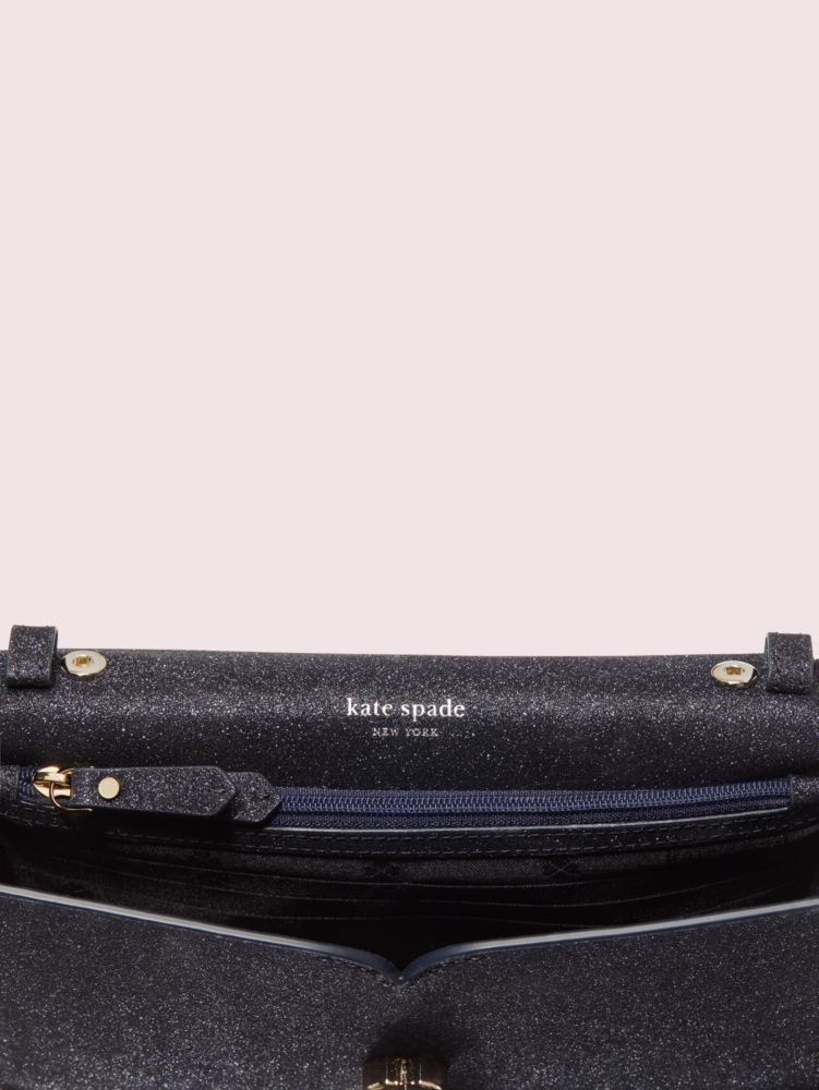 kate spade new york - nicola shimmer twistlock chain wallet