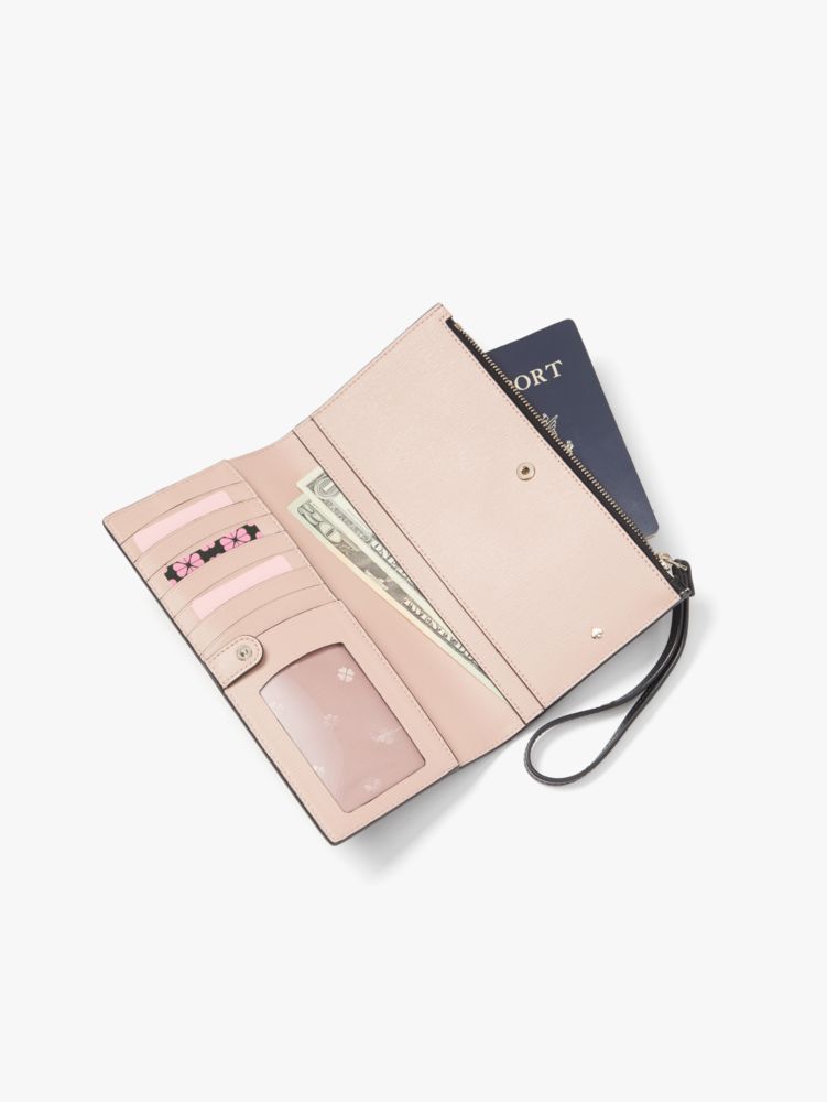Kate Spade,Spencer Continental Wristlet,wristlets & pouches,Black