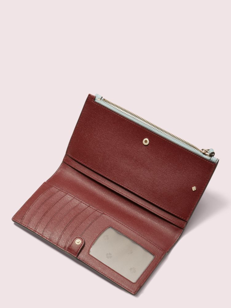 Leather hotsell continental wristlet