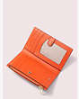 Kate Spade,appliqué tiny small slim bifold wallet,Tamarillo Multi