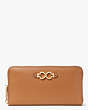 Kate Spade,toujours zip-around continental wallet,Warm Gingerbread