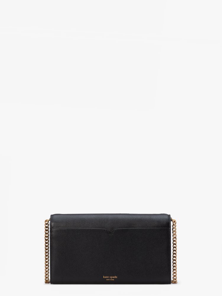 Kate spade black hot sale glitter clutch