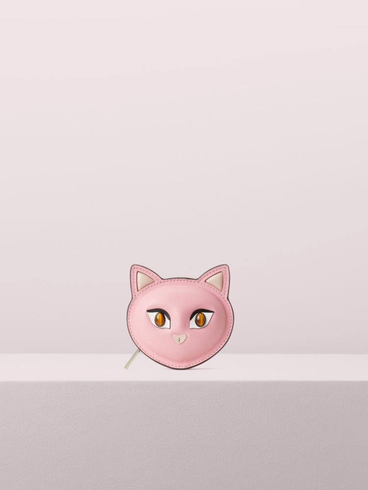 Pink Opaline Cats Coin Purse