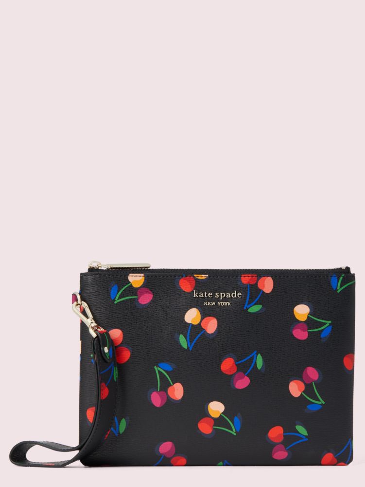 Spencer Cherries Small Pouch Wristlet, , Product