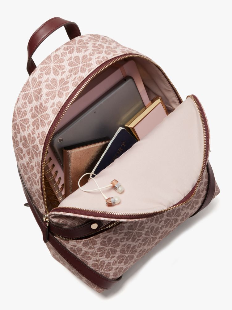 Kate Spade,デイ パック スペード フラワー コーテッド キャンバス ミディアム バックパック,バッグ,ピンクマルチ