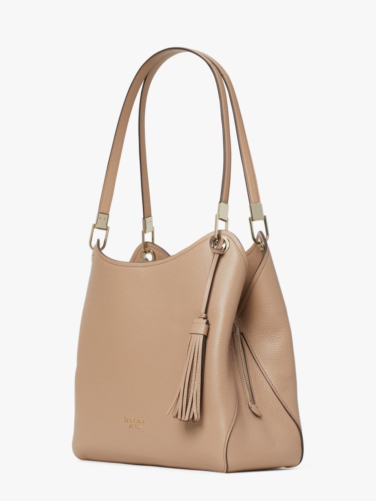 Kate Spade,loop large shoulder bag,shoulder bags,Large,Raw Pecan