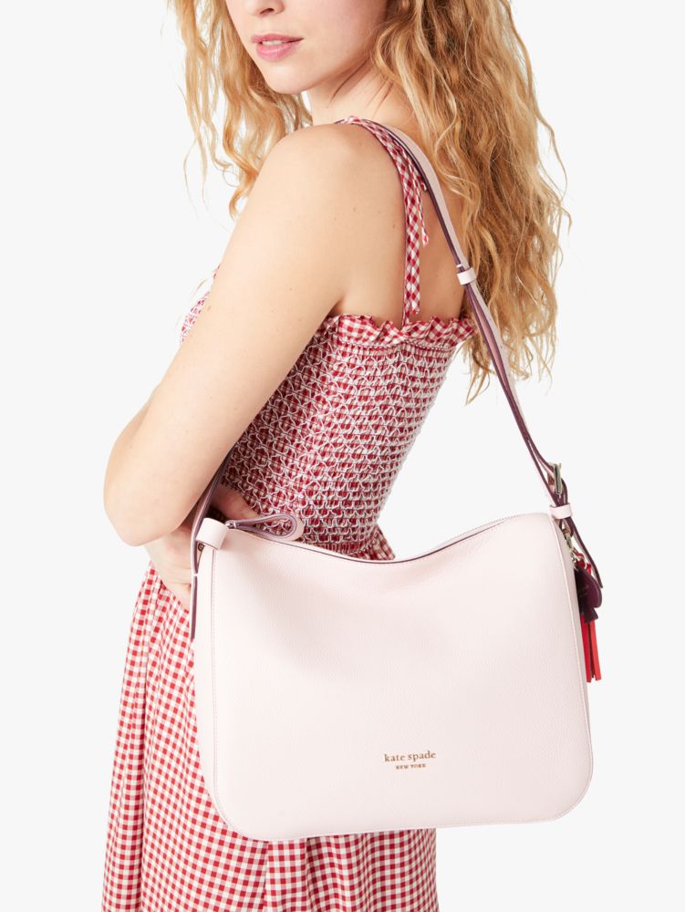 Kate Spade,anyday medium shoulder bag,shoulder bags,Medium,Chalk Pink Multi