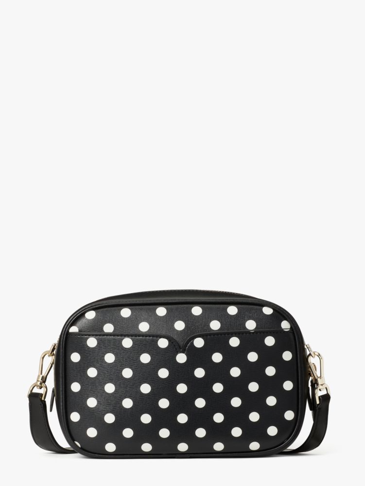 Kate spade sling hotsell bag black and white