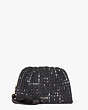 Kate Spade,party tweed clutch,clutches,Black Multi