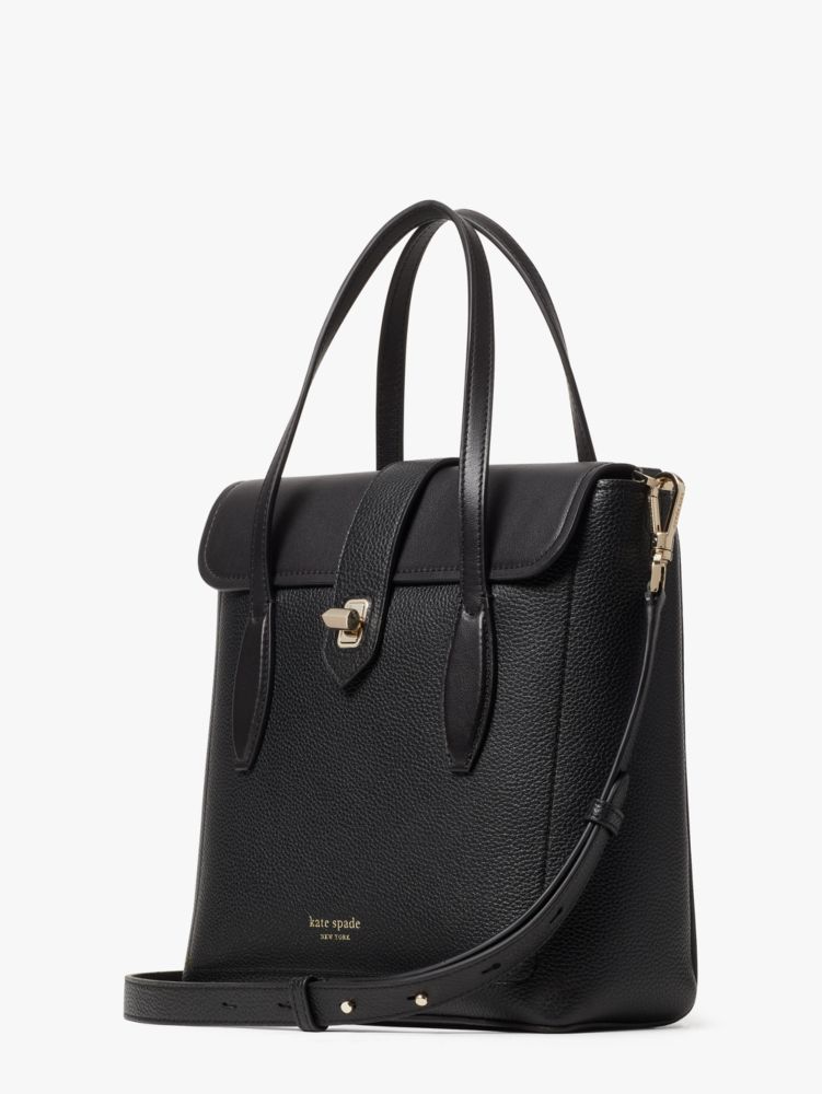 Kate Spade top black leather medium tote