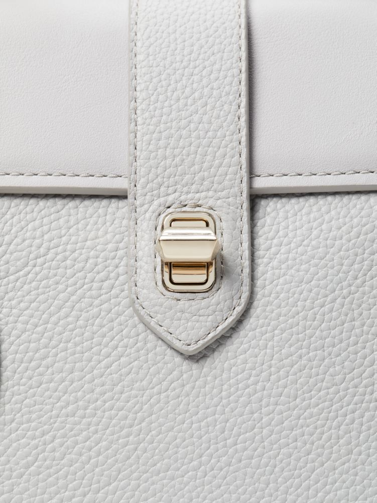 Kate Spade,Essential Medium North South Tote,Leather,Satchel,No Embellishment,Work,Gray