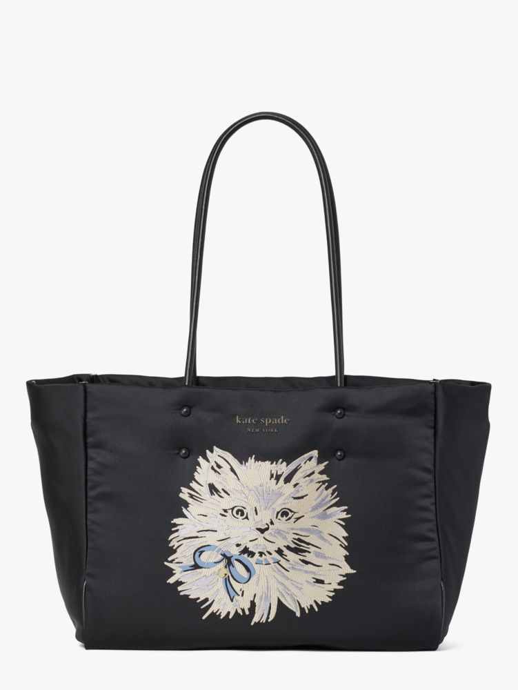 Everything Puffy Cat Large Tote