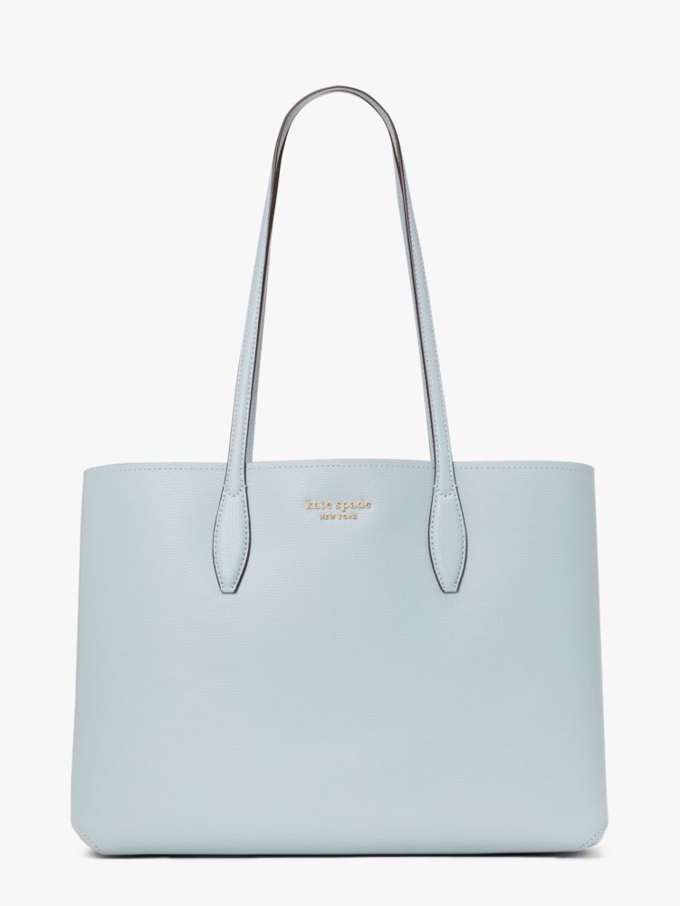 Kate Spade All Day Large Zip Top Tote (Parchment) Tote Handbags