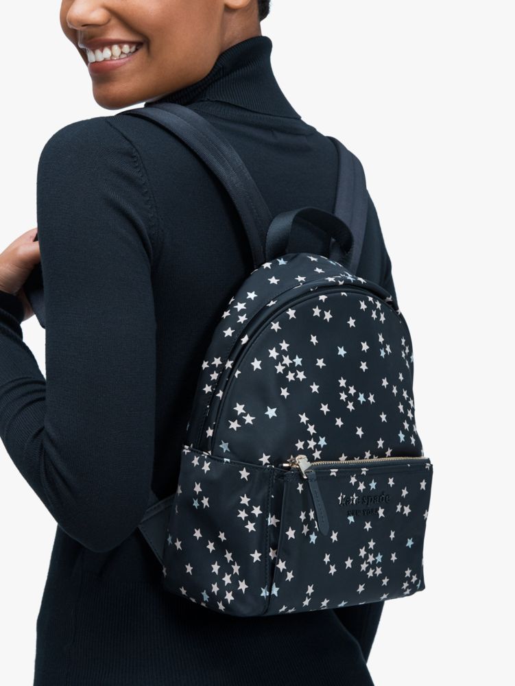 Nylon City Pack Confetti Stars Medium Backpack Kate Spade New York