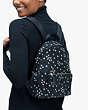 Kate Spade,nylon city pack confetti stars medium backpack,backpacks,Black Multi