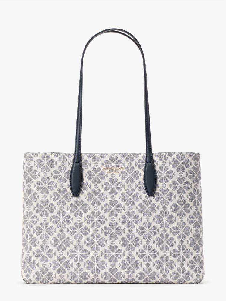 Fingerhut - Kate Spade Flower Monogram Coated Canvas Large Tote