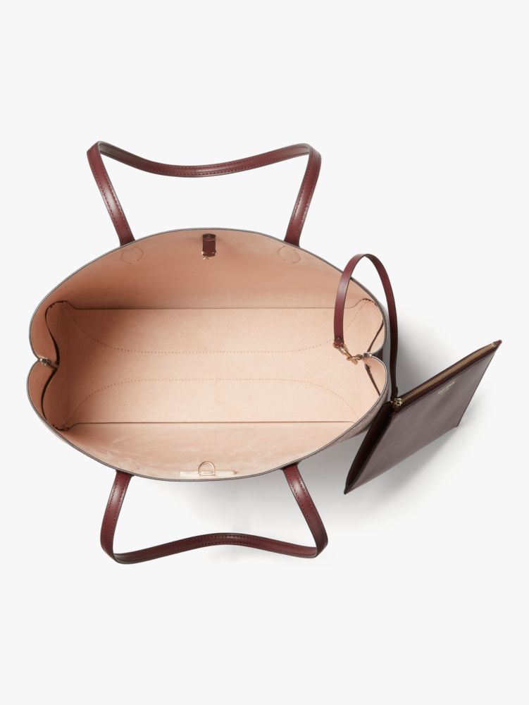 Kate Spade,オール デイ スペード フラワー コーテッド キャンバス ラージ トート,バッグ,ピンクマルチ