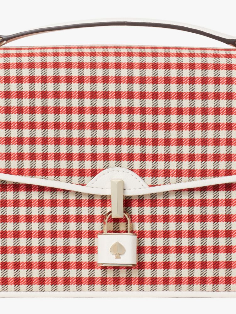 Kate Spade,Locket Plaid Large Flap Shoulder Bag,