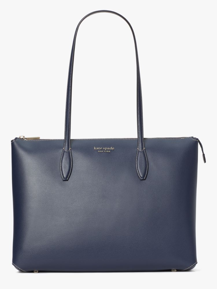 Kate Spade,オール デイ ラージ ジップ トップ トート,バッグ,ブレザーブルー