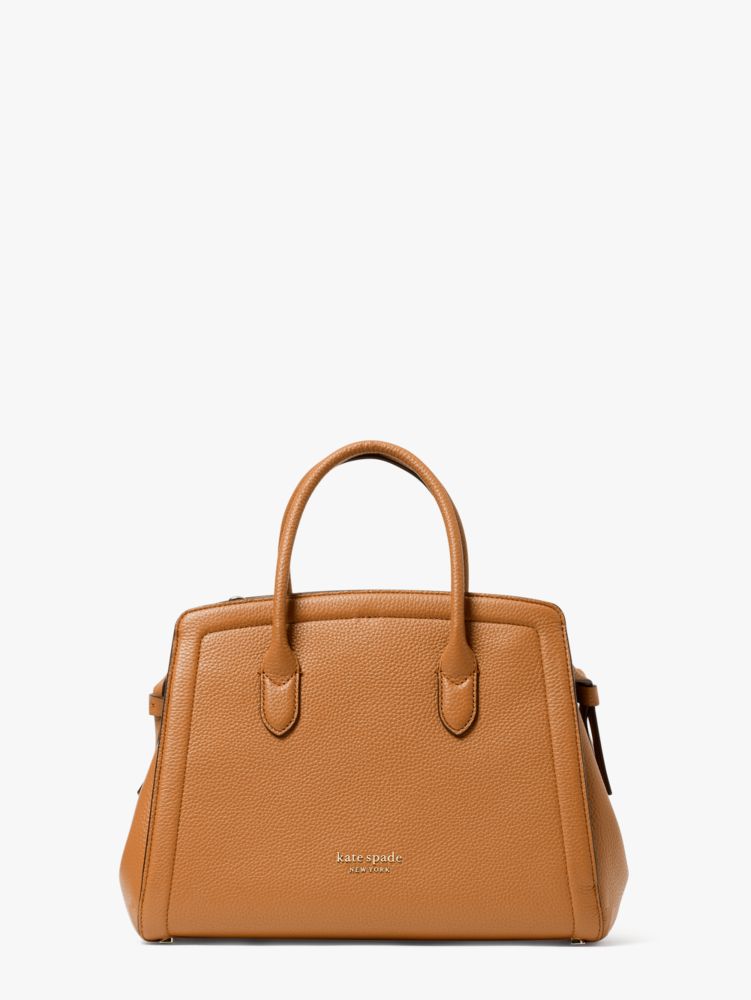 【極美品】ケイトスペード KATE SPADE ノットミディアムサッチェルレザーバック