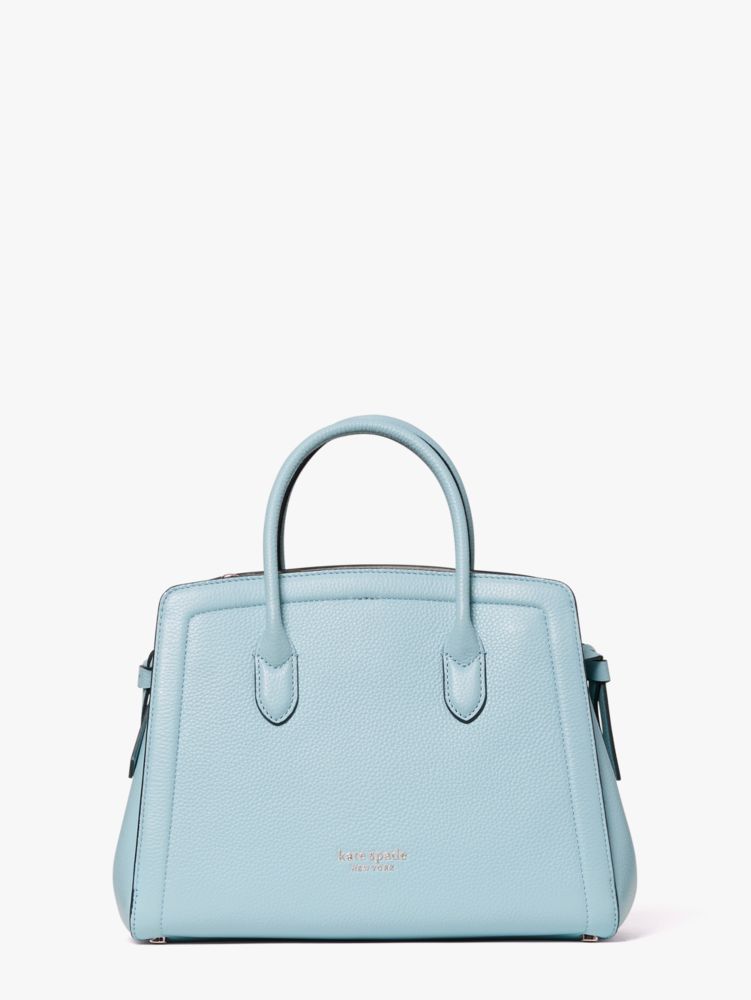 Kate Spade,ノット ミディアム サッチェル,ハンドバッグ,ティーカップブルー