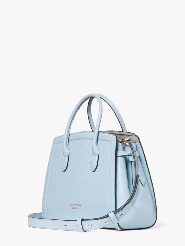 Kate Spade,ノット ミディアム サッチェル,バッグ,ティーカップブルー