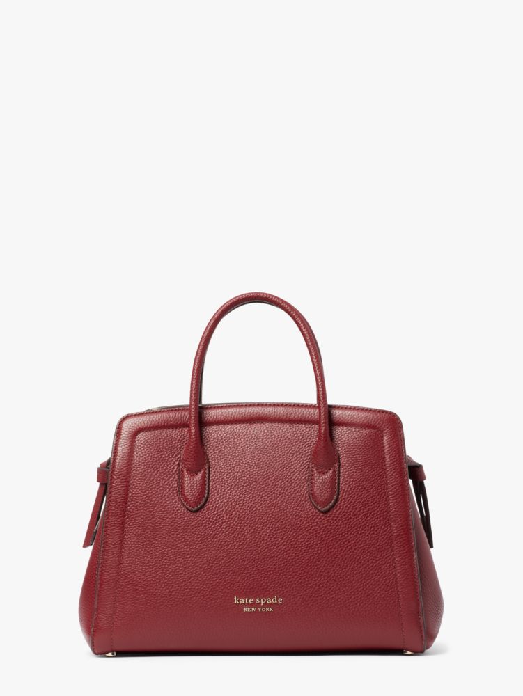 kate spade, Bags, Kate Spade Knott Medium Satchel In Autumnal Red