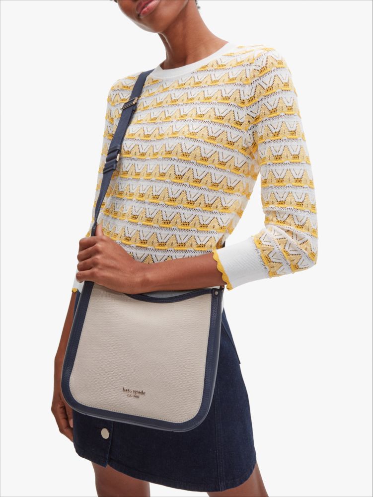 Kate Spade,roulette canvas medium messenger bag,crossbody bags,Medium,