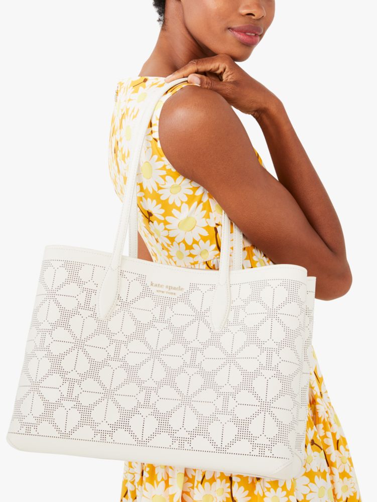 Kate spade perforated tote sale