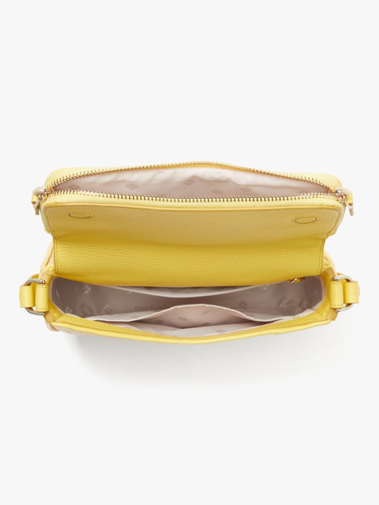 Kate Spade,Run Around Raffia Dot Large Flap Crossbody,