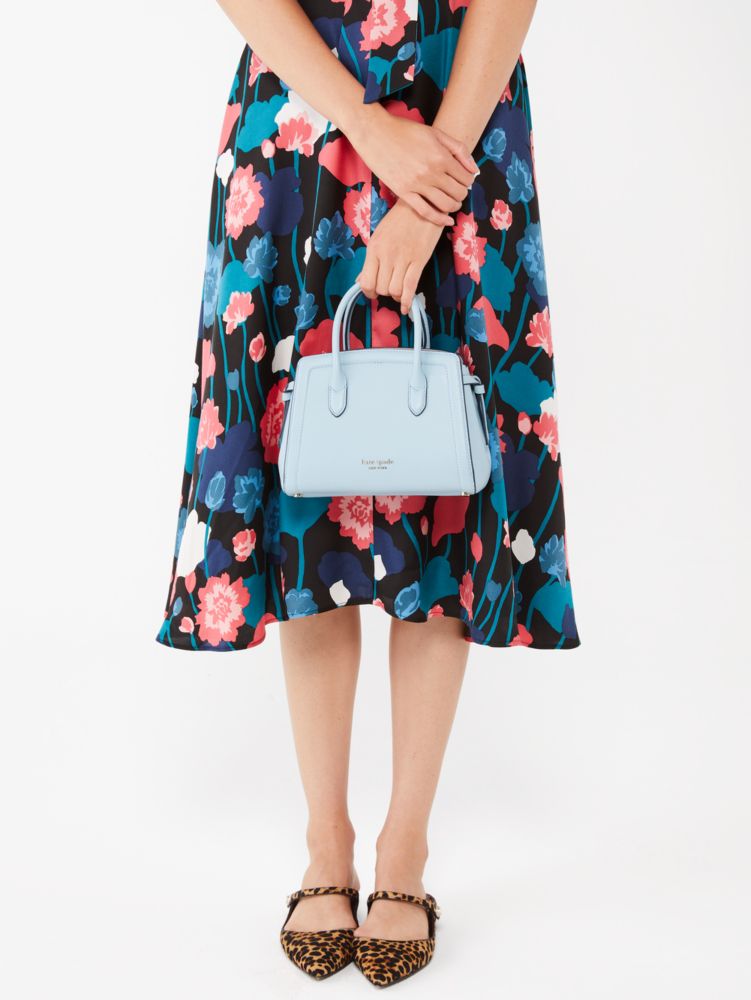 Kate Spade,ノット ミニ サッチェル,ティーカップブルー