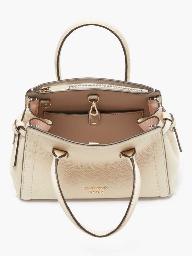 Knott Whipstitched Patent Leather Medium Satchel | Kate Spade New York