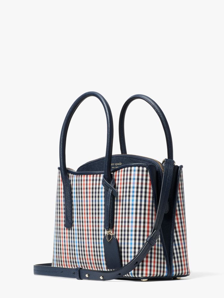 Margaux Plaid Medium Satchel, , Product