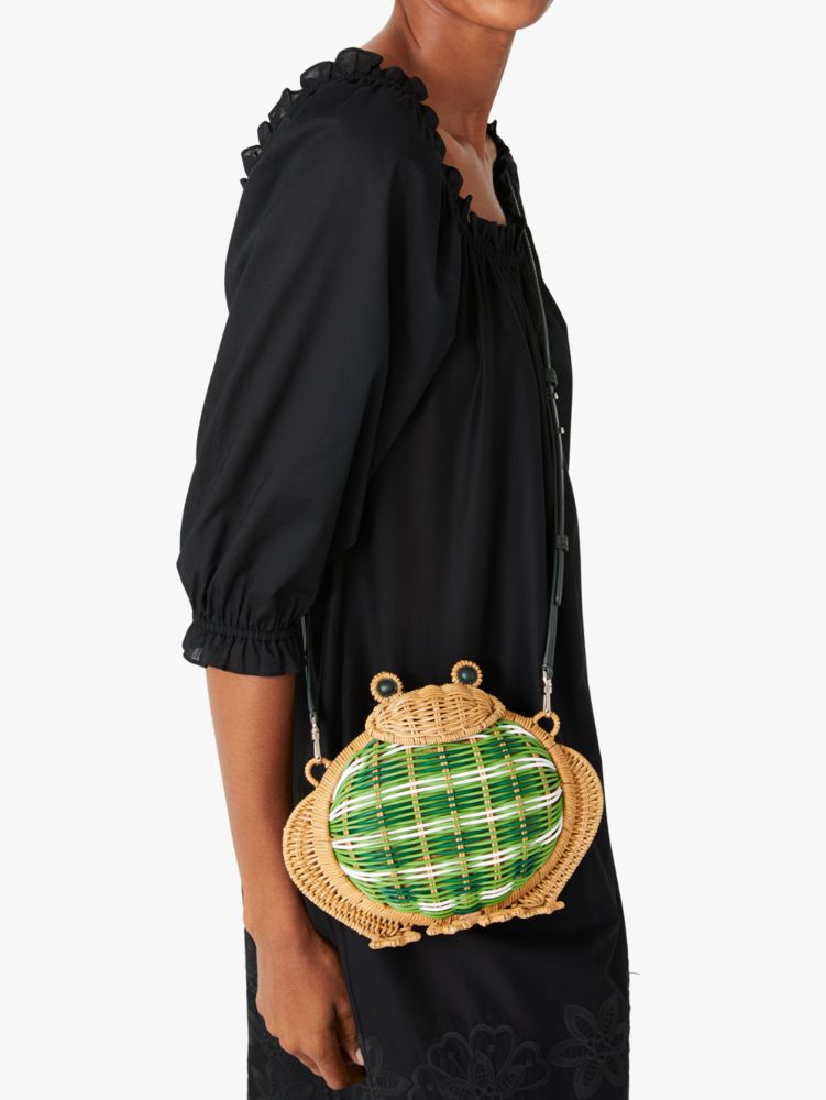 Wicker frog online purse