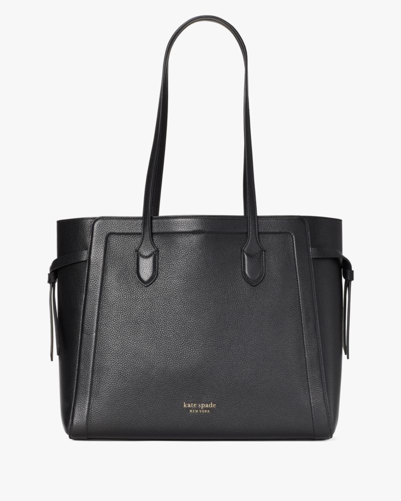 Kate Spade,knott large tote,tote bags,Large,Work,Black