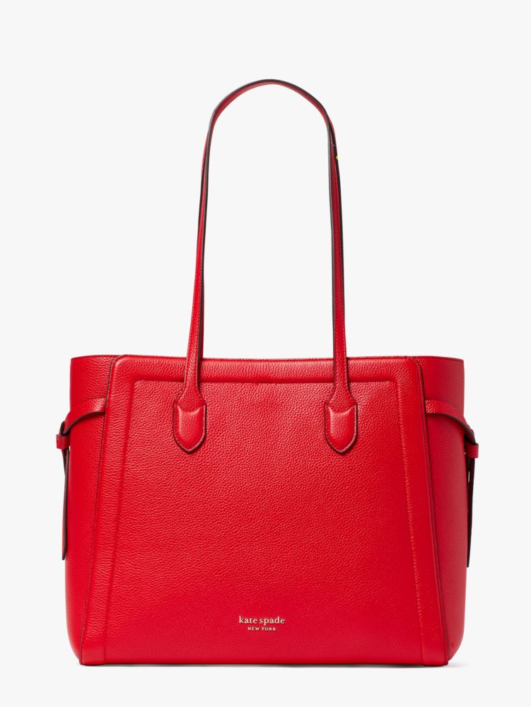 Kate spade 2025 red leather tote