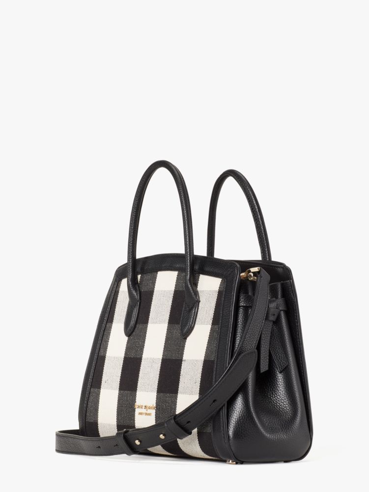 kate spade new york Knott Gingham Medium Saddle Bag, Macy's (Dec