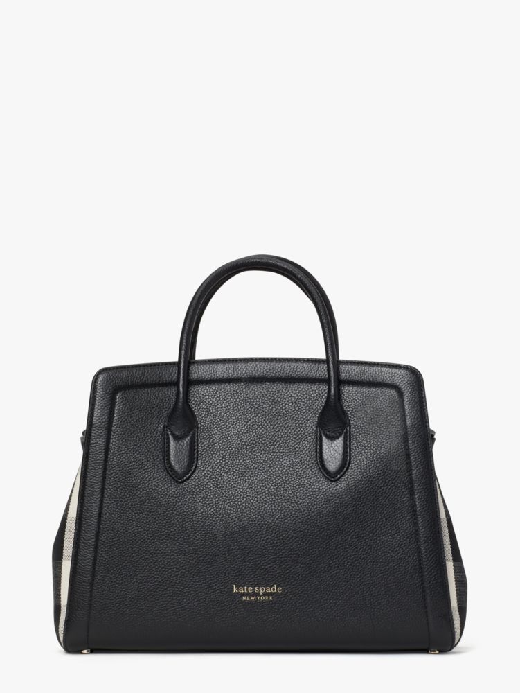 Large black store satchel