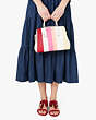 Kate Spade,knott stripe medium satchel,satchels,Medium,Multi