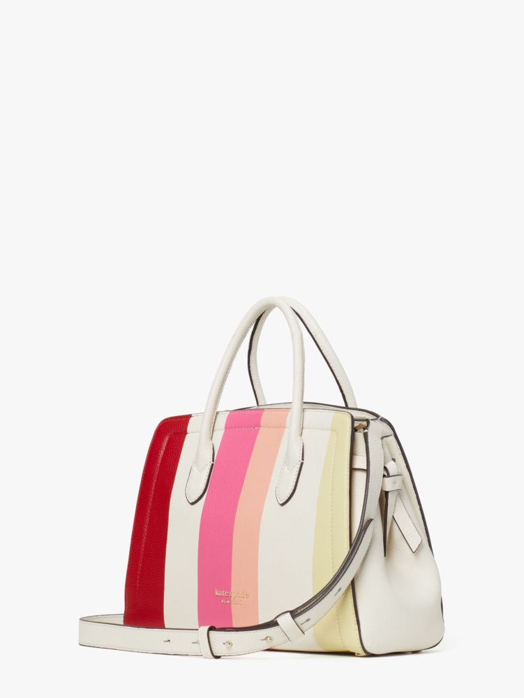 Kate Spade,knott stripe medium satchel,satchels,Medium,