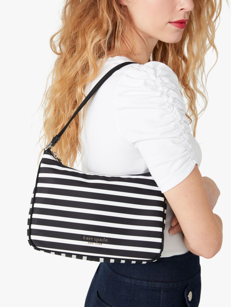 The Little Better Sam Stripe Small Shoulder Bag, , Product