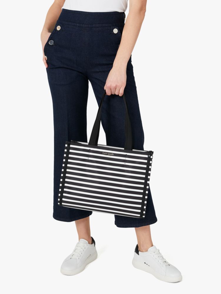 The Little Better Sam Stripe Medium Tote, , Product