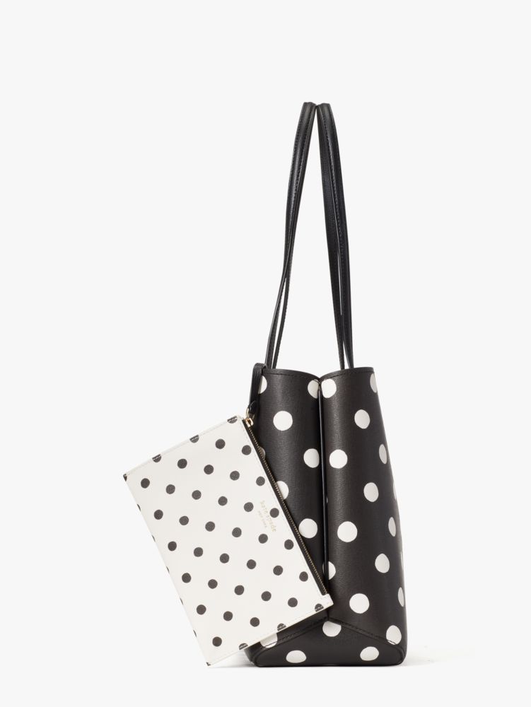 Mini Scarf Decor Crossbody Bag, Women's Polka Dot Print Handbag