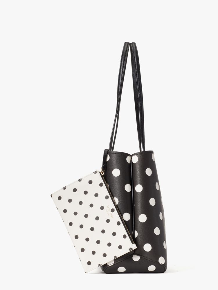 Small Polka Dot Print Handbags, Scarf Decor Crossbody Bag, Fashion