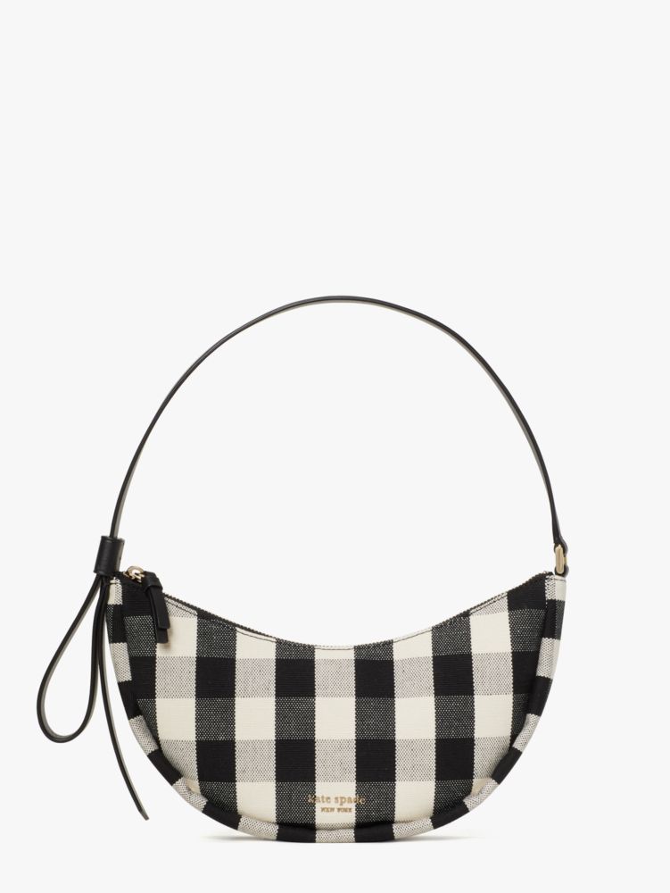 Kate spade black on sale and white shoulder bag